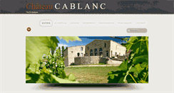 Desktop Screenshot of chateaucablanc.com